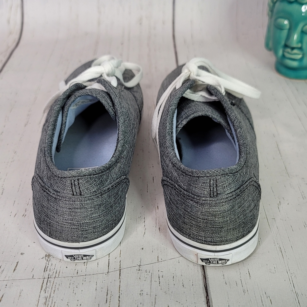 Vans Classic Canvas Gray/White Low Top Skate Casual Shoe Women's Size 6.5 - Picture 5 of 14